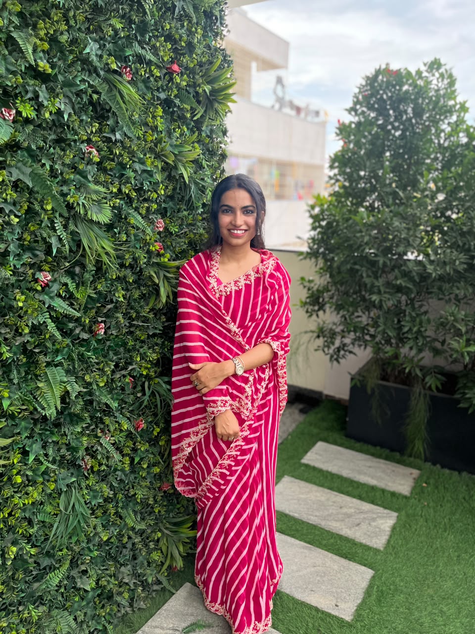 Meko in saree